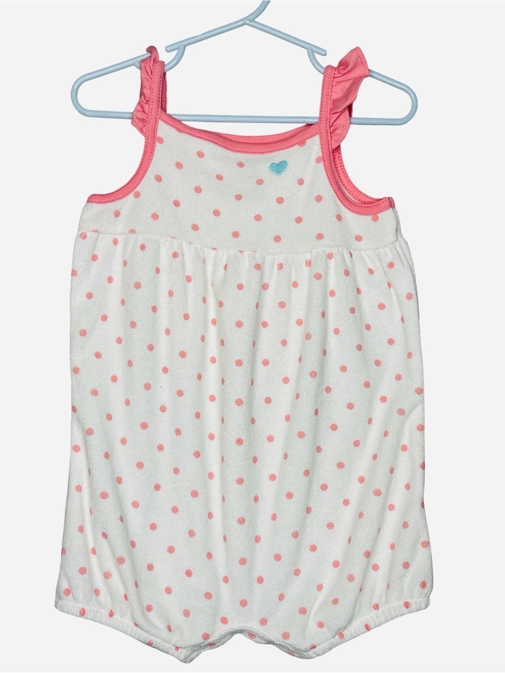 Carter's Baby Dress & Romper Set Lime Green White 18 Months - Picture 8 of 11